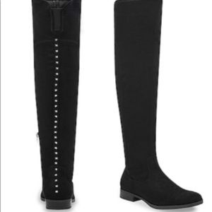 Marc Fisher studded thigh high jay walker boots